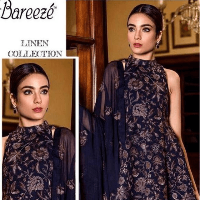Linen By Bareeze  3PC (Unstitched)