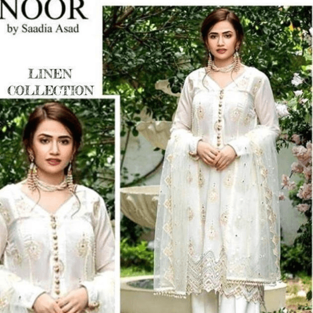 Linen BY Noor 3PC (Ustitched)