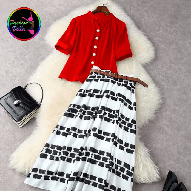Skirt &Top By Boschee