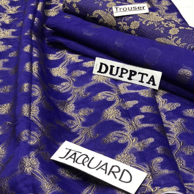 Organza Jacquard With Jamawar By Ayza Khan Fancy Dress 3PC