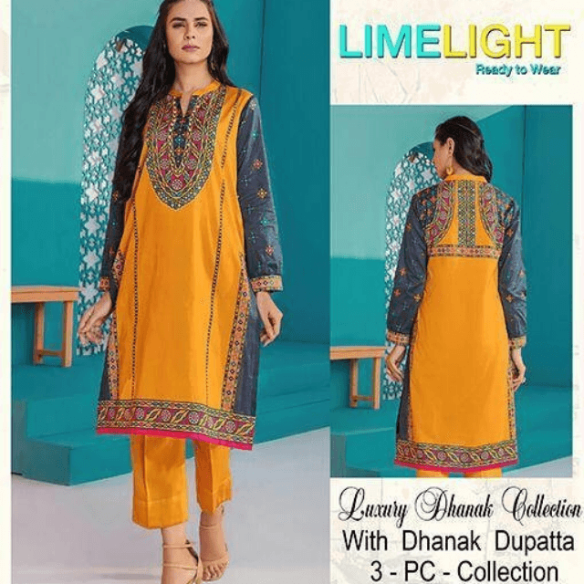 Winter Fabric Dhanak With Wool By Limelight 3PC