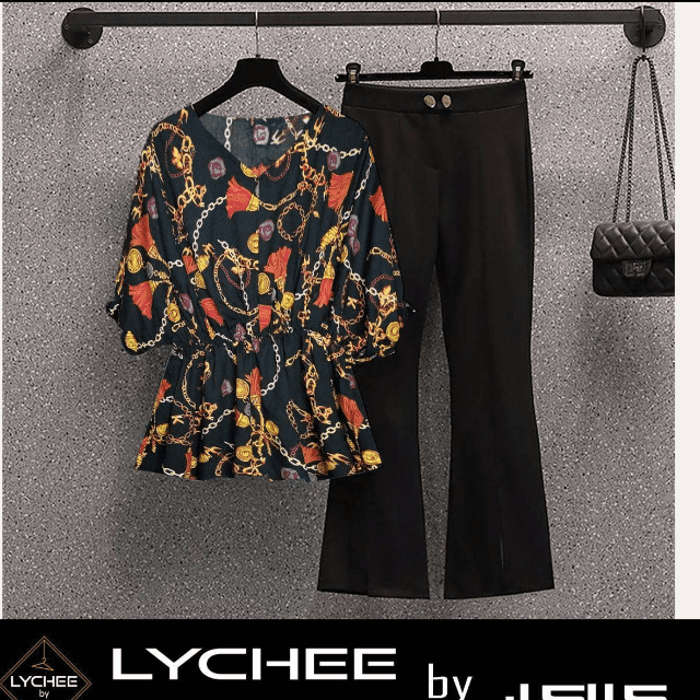 Flars Top And Trouser By Lychee