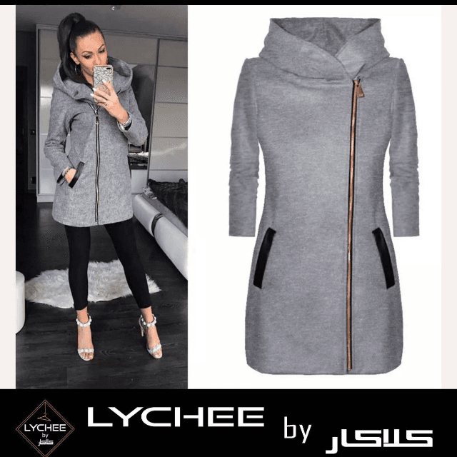 Long Hoodies Coat By Lychee