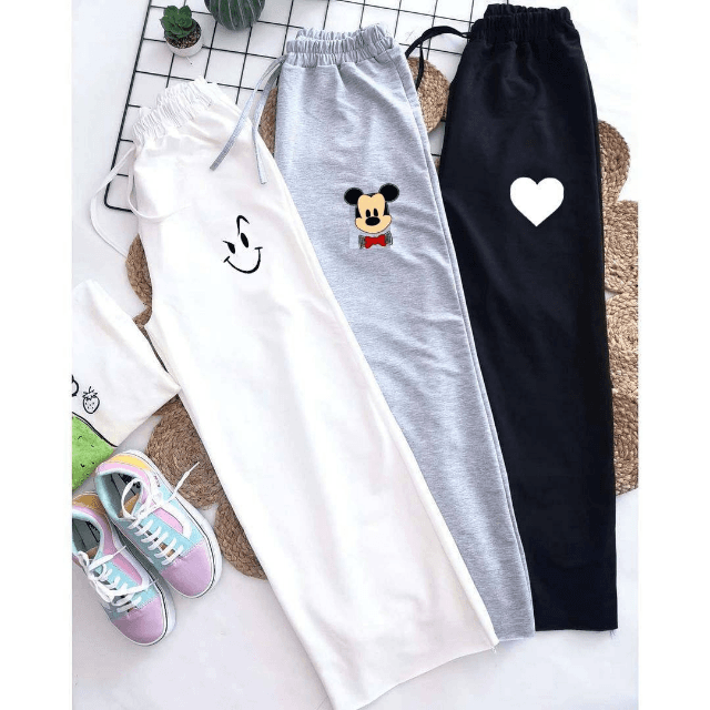 Printed Trousers 3 Packs