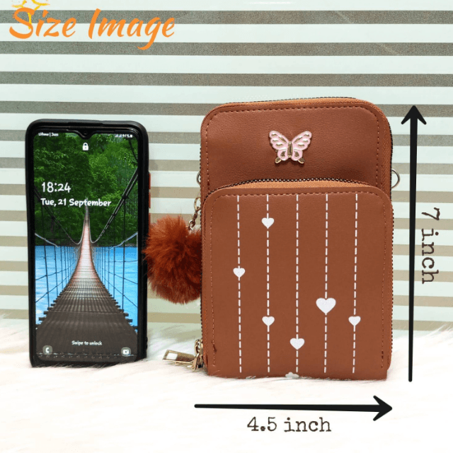 Crossbody Wallet (2 Zipper)