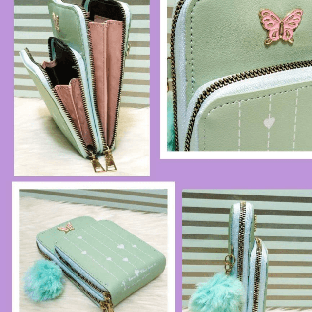 Crossbody Wallet (2 Zipper)