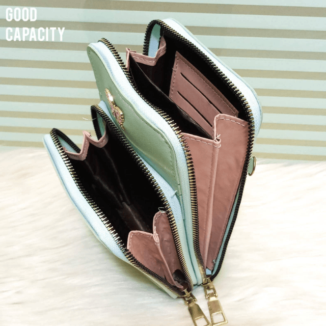 Crossbody Wallet (2 Zipper)