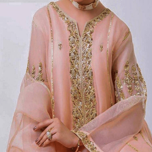 Organza Suit BY AGHA Noor 3PC