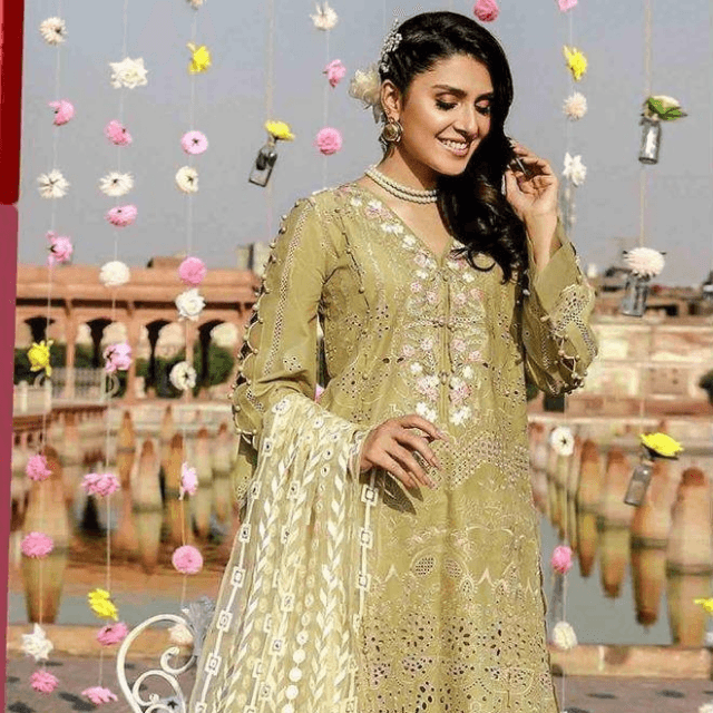 Elaf Chikankari WITH Cotton Stuff 3 PC