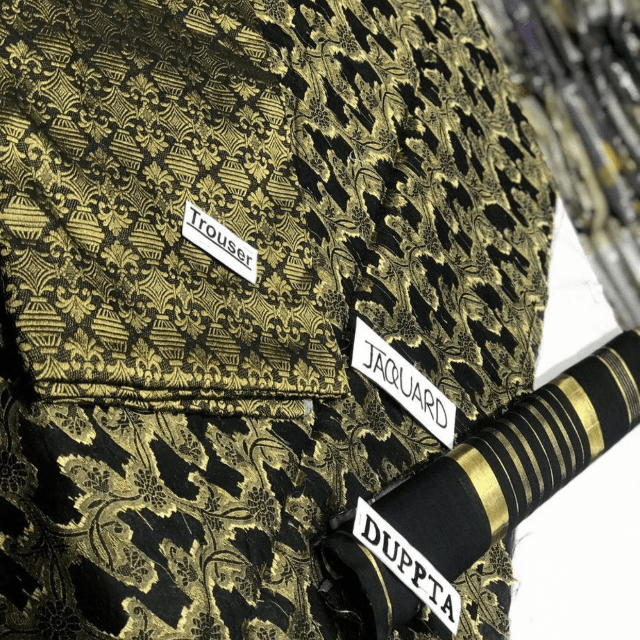 Organza Jamawar And Jacquard  3PC