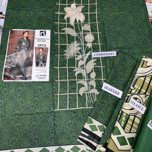 Khadar With Printed Shawl 3PC