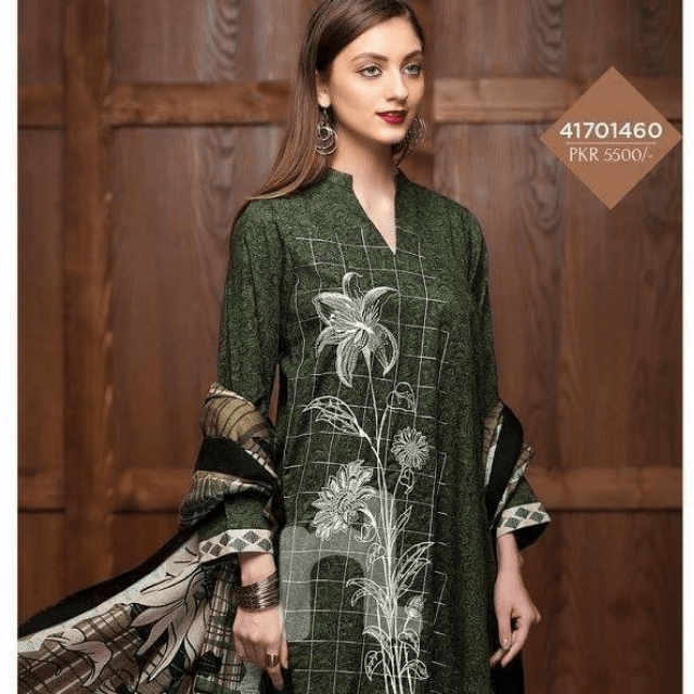 Khadar With Printed Shawl 3PC