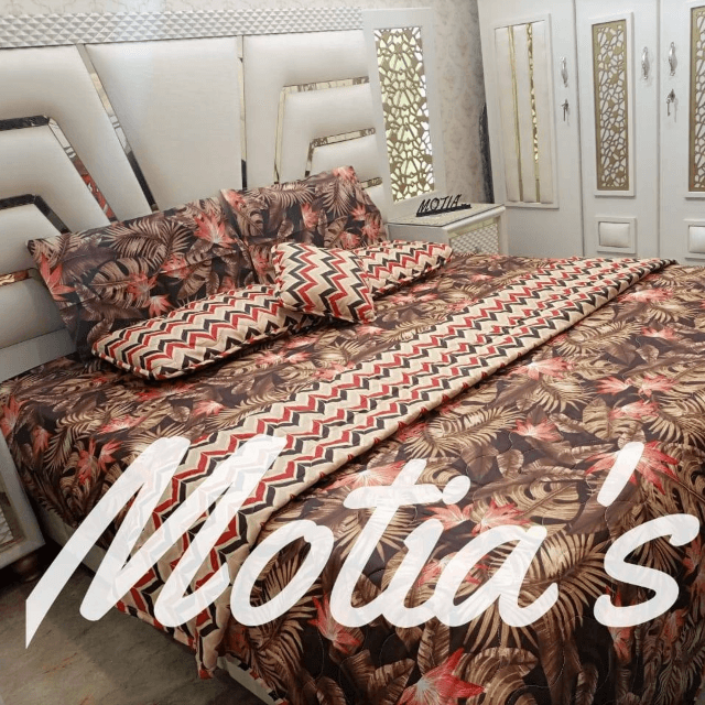 Mix Cotton Fabric Bedsheets 7 PC